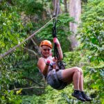 Zip lining in Mabira Forest