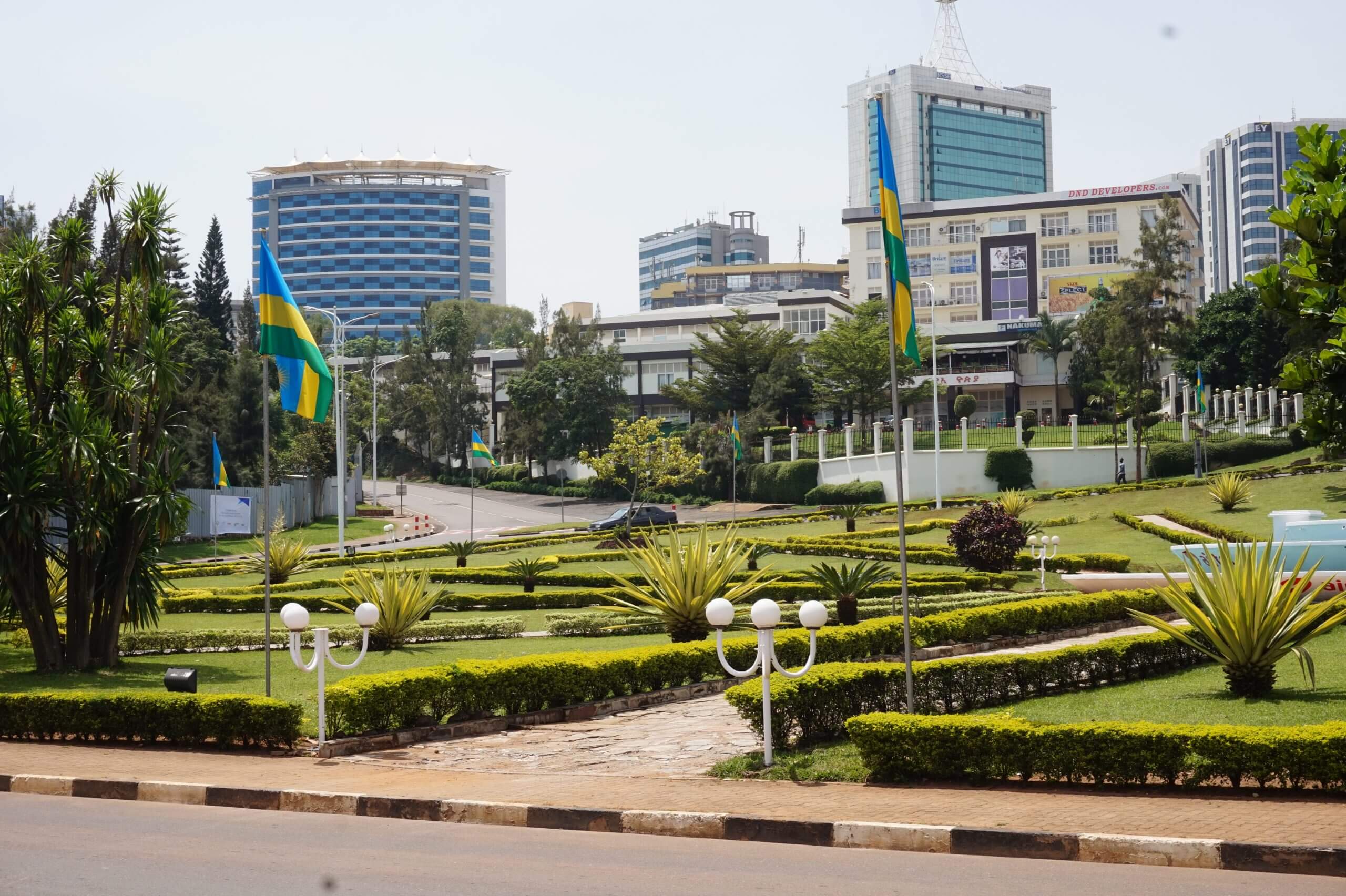6. Kigali Genocide Memorial gardens and museum entrance