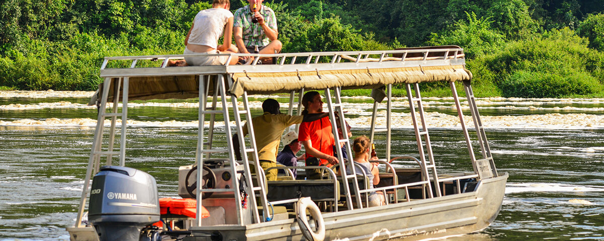 What is the Kazinga Channel boat cruise like