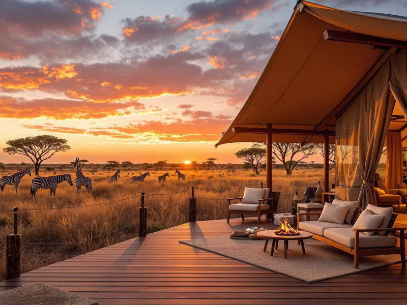 Which Luxury Safari Camps Have Views of Migration
